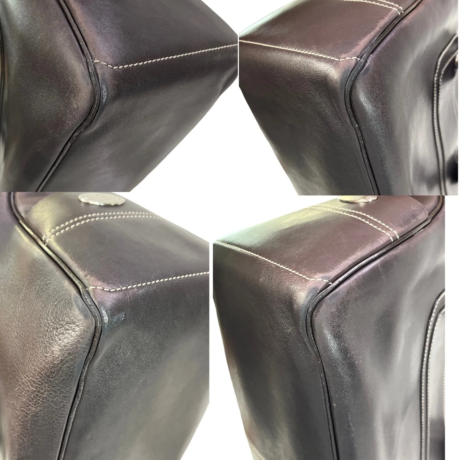 Celine CE00/33 Brown Leather Boogie Satchel Bag Made in Italy Top Handle Purse - Image 14