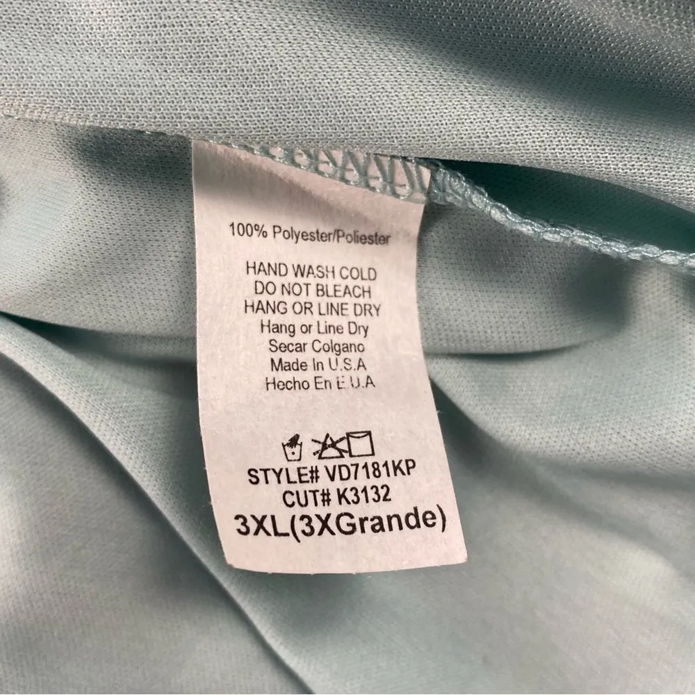 Pinkblush Dress Maternity 3XL Blue Pink Scope Neck Lined 3/4 Sleeve Boho Paisley - Image 8