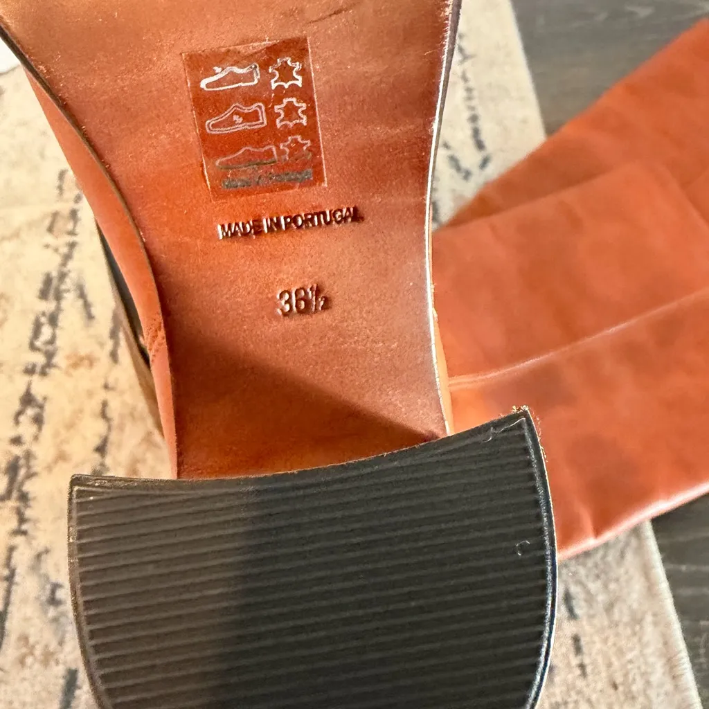 Free people Grayson Brown Leather Boots 36.5 - Image 4