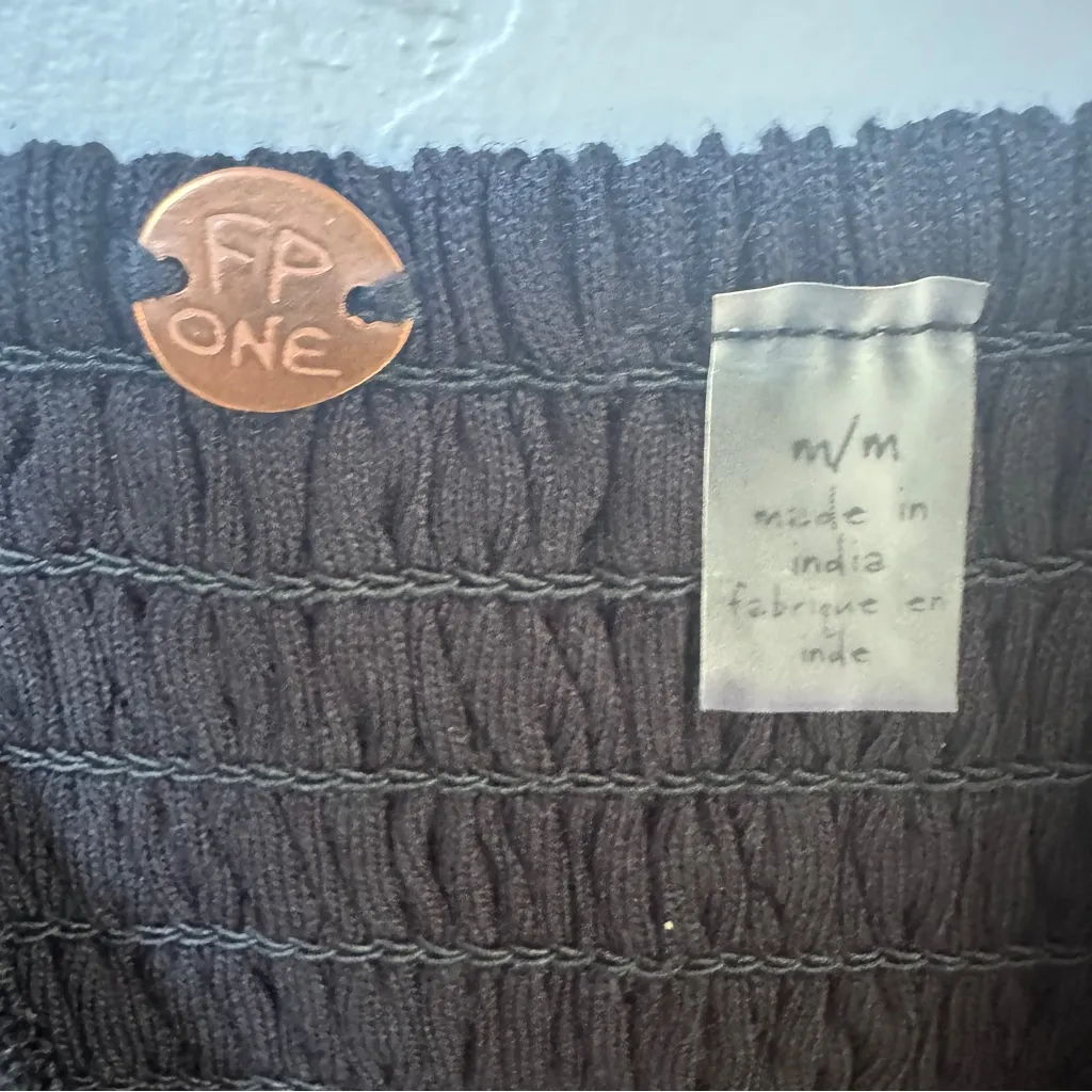 NWT Free People One Intimately Free Adella Black Crochet Lace Bodysuit sz Medium - Image 7