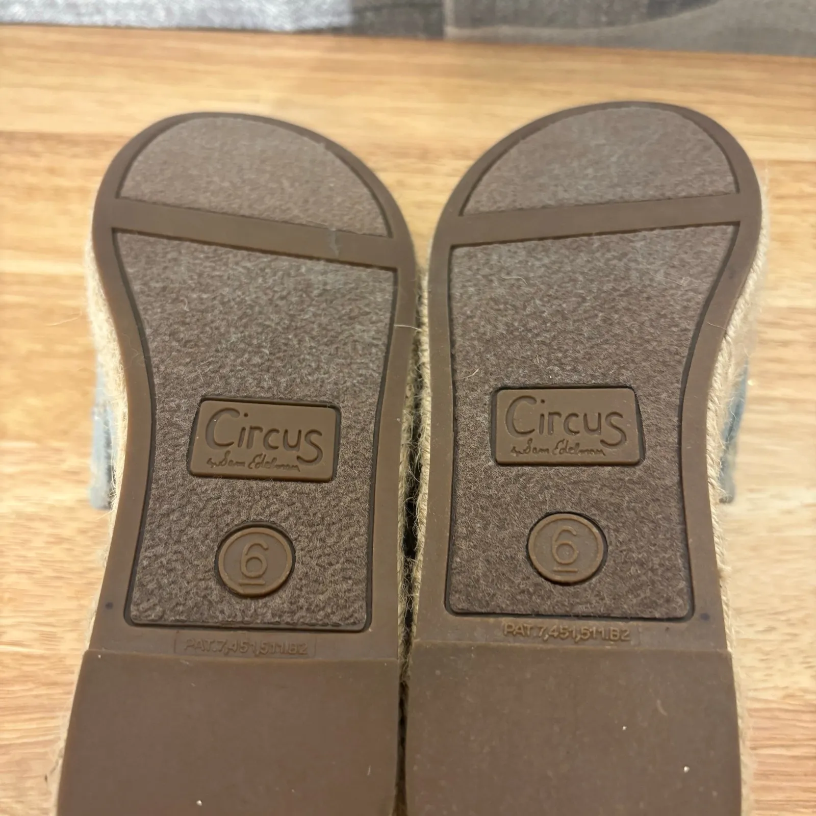 Circus By‎ Sam Edelman Blue Denim Espadrilles Size 6 - Image 9