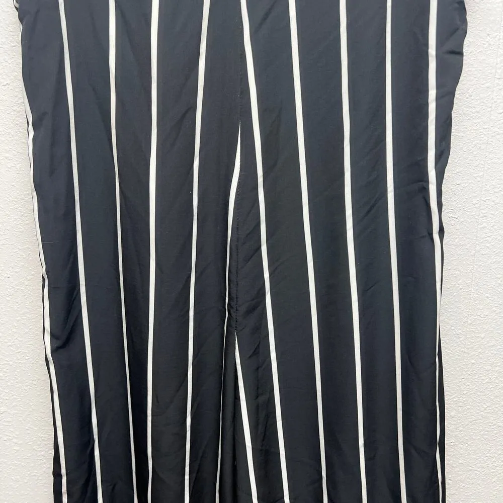 Bohoo Womens Wide Crop Leg Beach Vacation Cruise Lightweight Jumpsuit Size 16 - Image 4