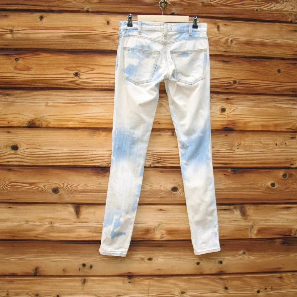 Current Elliot Cloud Wash Destroyed Skinny Jeans - Image 6