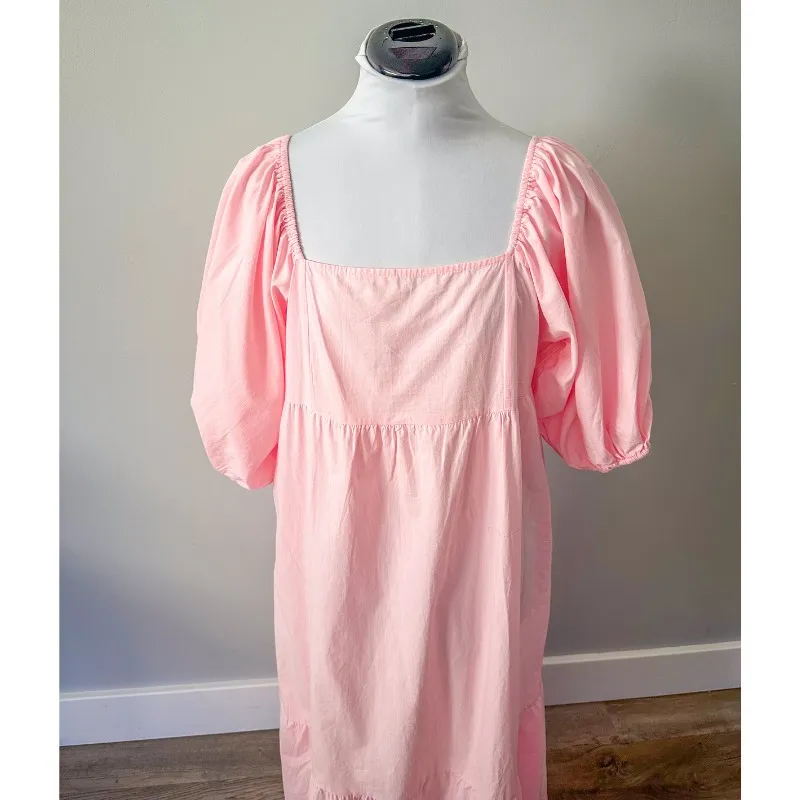 Bridgeton Vibes Pale Pink Peasant Maxi Dress - Image 6