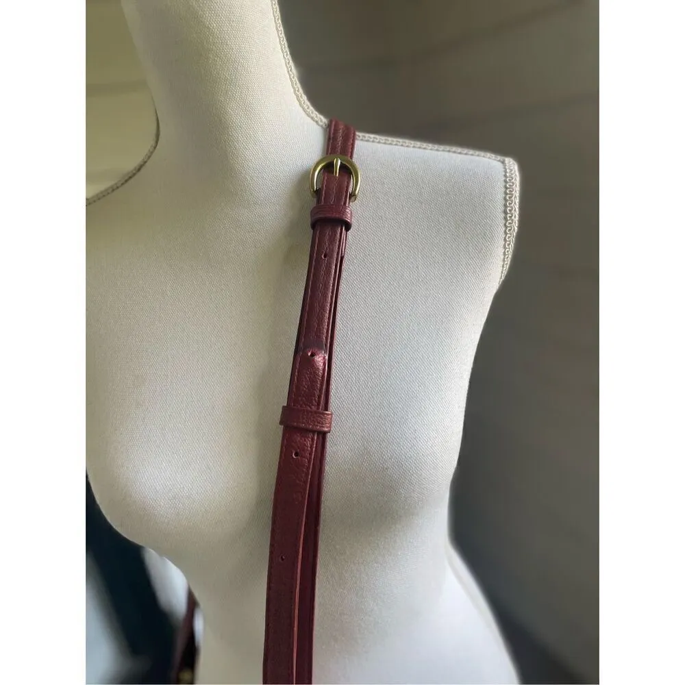 Jp Ourse Traveler Leather Crossbody Bag Organizer Shoulder Bag Red Everyday Red - Image 7