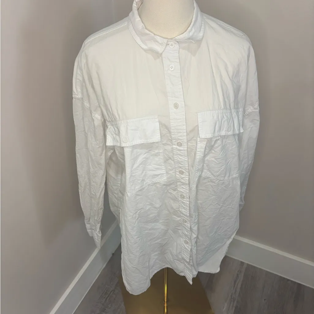 Madewell Oversized White Shirt - Image 4