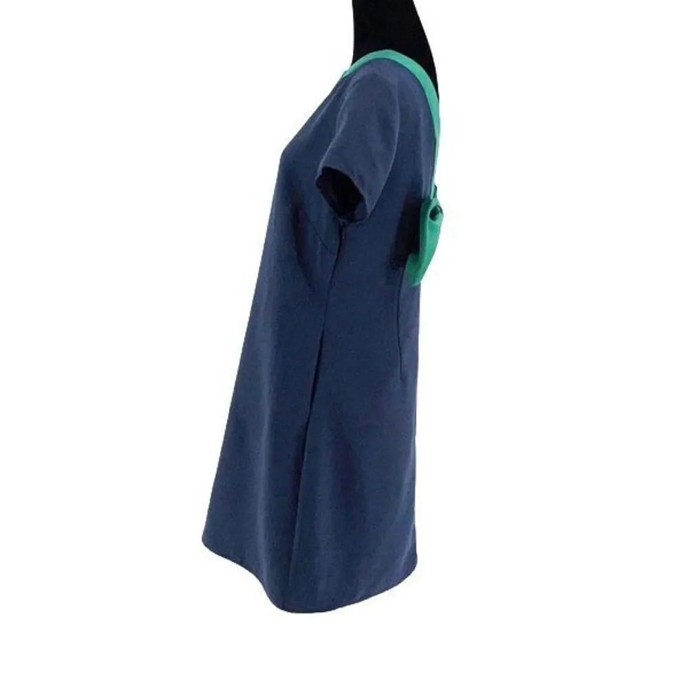 Sail to Sable x Style Charade Allie Bow Back Fit &‎ Flare Dress Navy Small NWT - Image 8