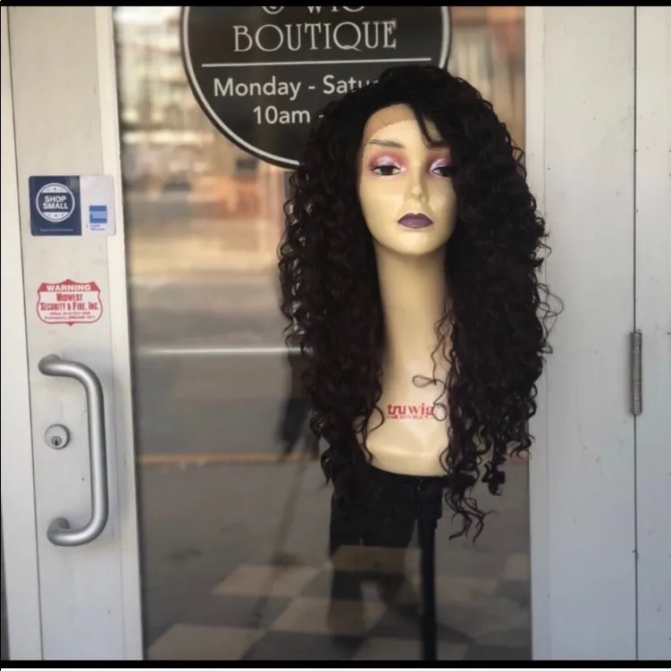 Red Wine Wig Long Curly Lacefront Wig - Image 8