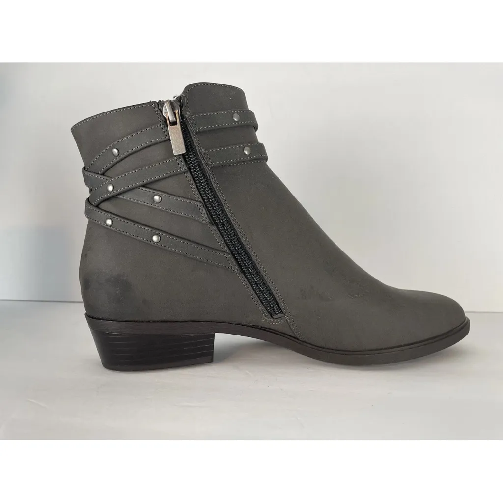 Chaps Shauna Women’s Sz 9.5B Heather Gray Ankle Boots - Image 2