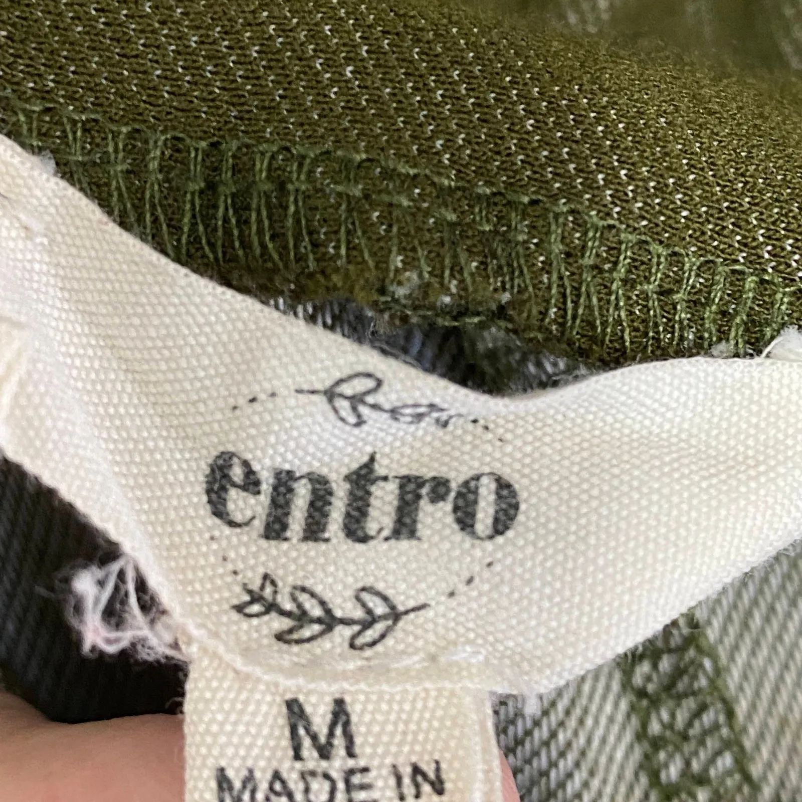 Entro Olive Green Pull On Moto Style Stretch Leggings Women's Size Medium M - Image 7