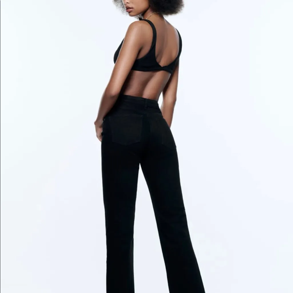 ZARA Full Length Flare Jeans - Image 4