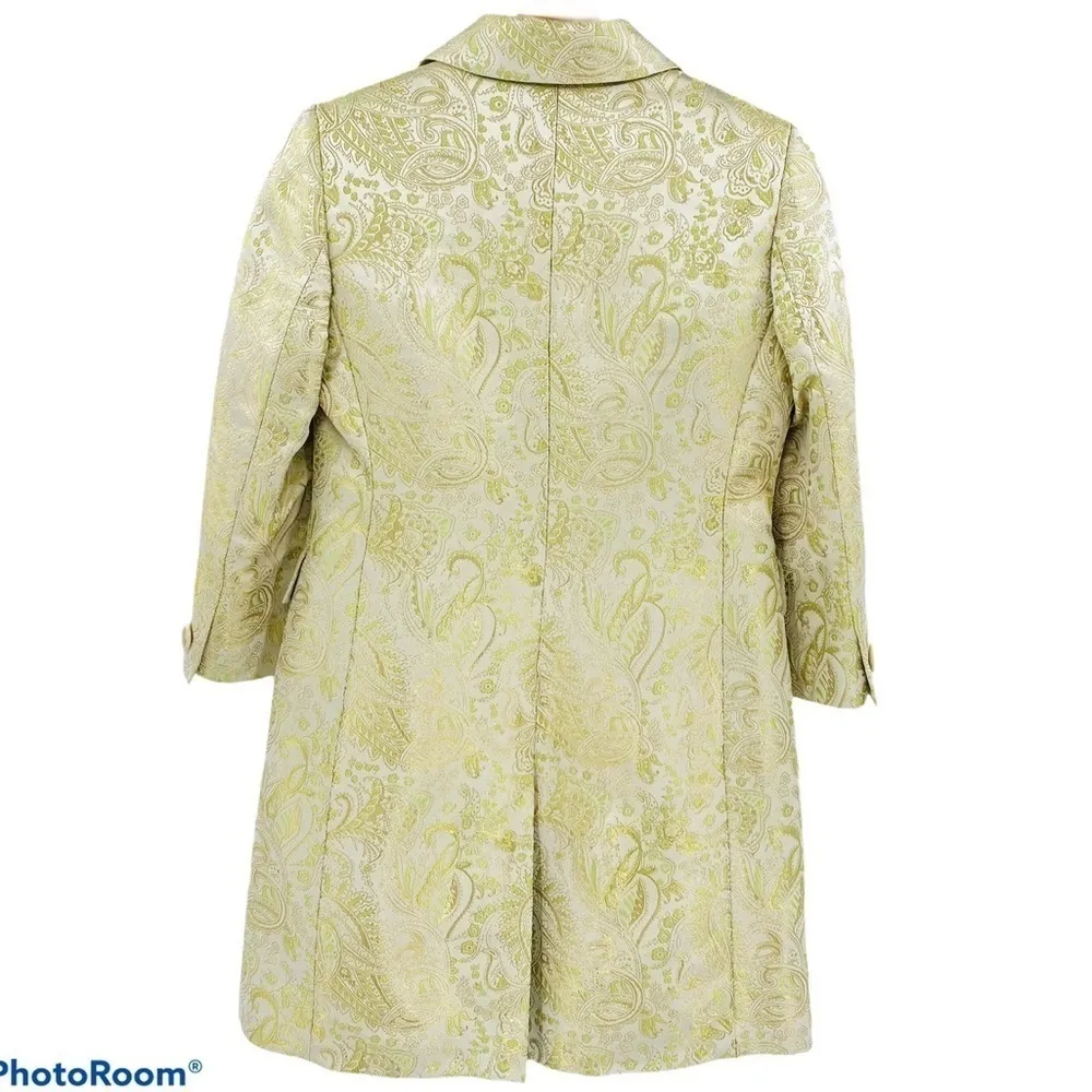 BANANA REPUBLIC Brocade Silk Blend Jacket Size Small Petite - Image 5