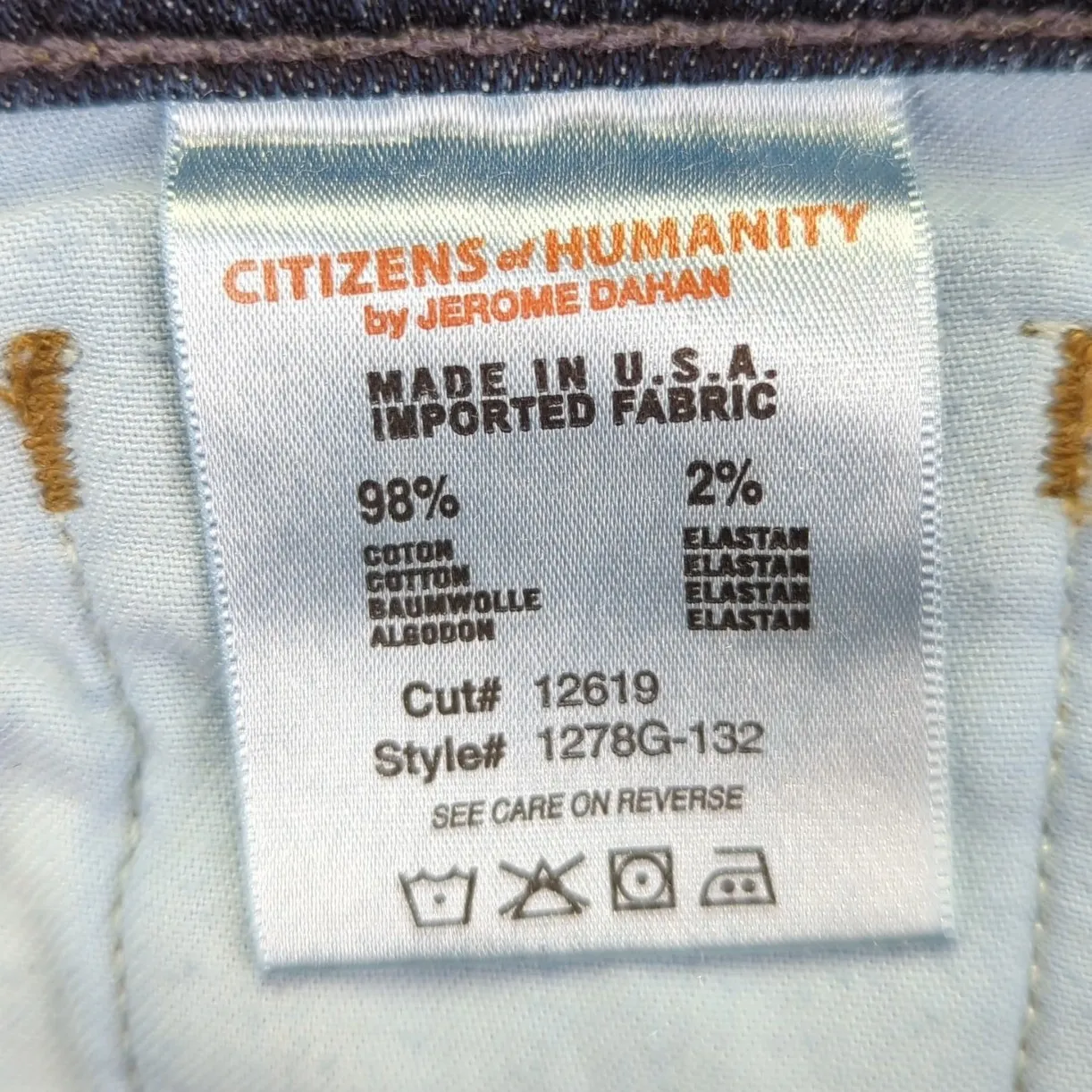 Citizens of Humanity Ava Low Rise Straight Leg Dark Wash Denim Jeans Women 26 - Image 5