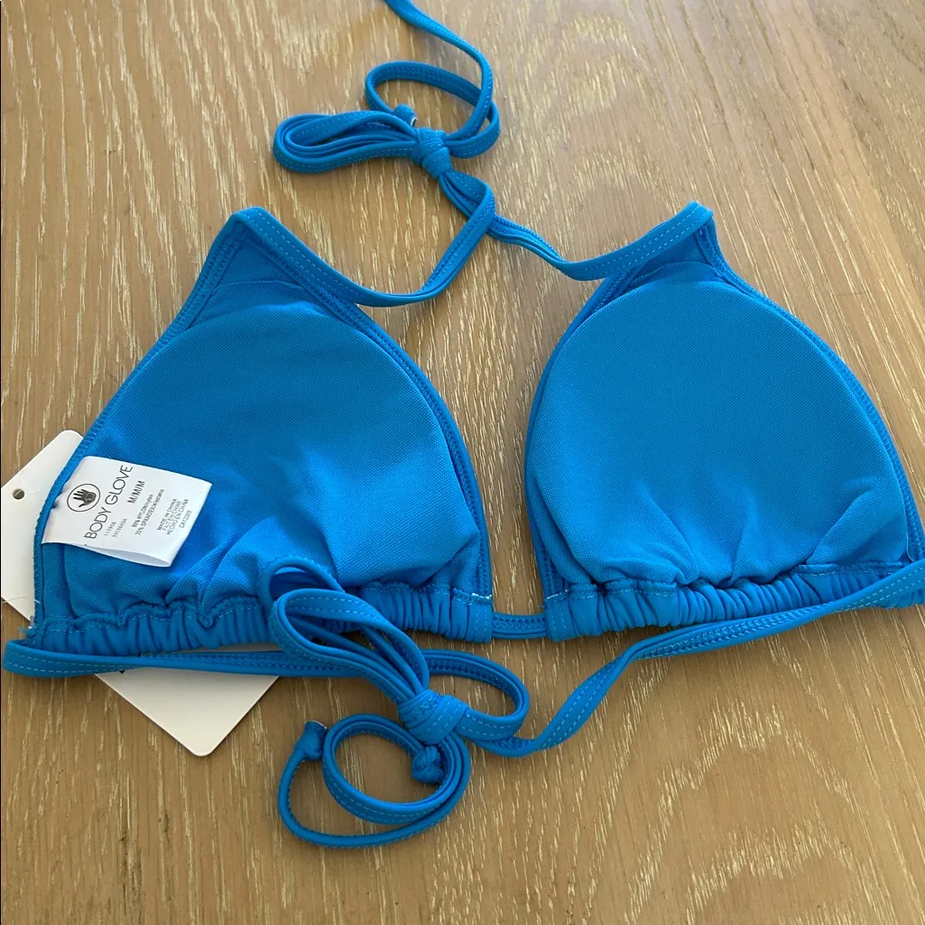 BODY GLOVE SMOOTHIES DITA TRIANGLE BIKINI TOP - WAVE, Medium,  NWT - Image 4