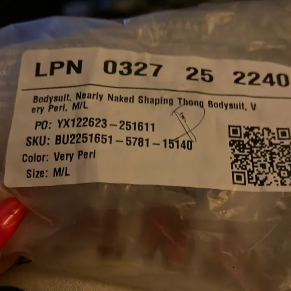 Bodysuit Shapewear Purple Size M - Image 2