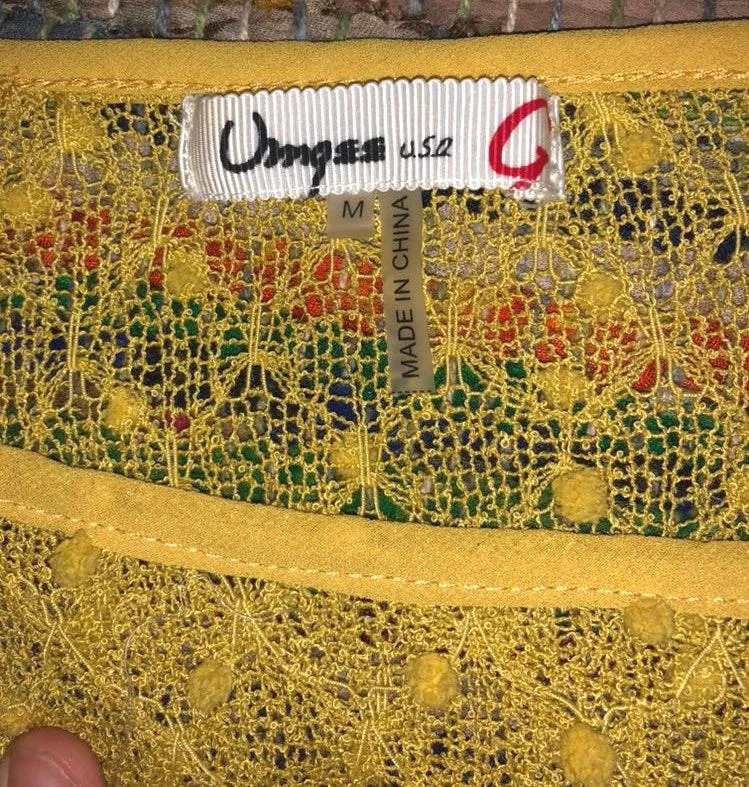 Umgee See Through Mustard Top - Image 2