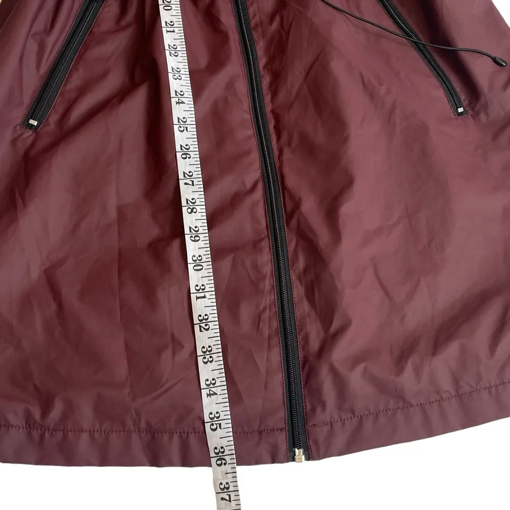 Bernado womens water resistant long Trench Rain jacket size S - Image 8