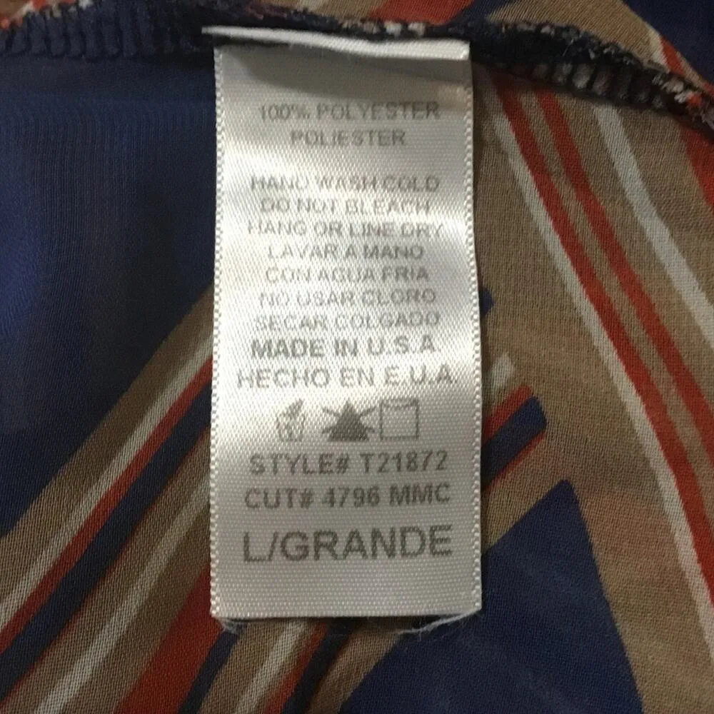 Mono B Blouse Blue Size L - Image 5