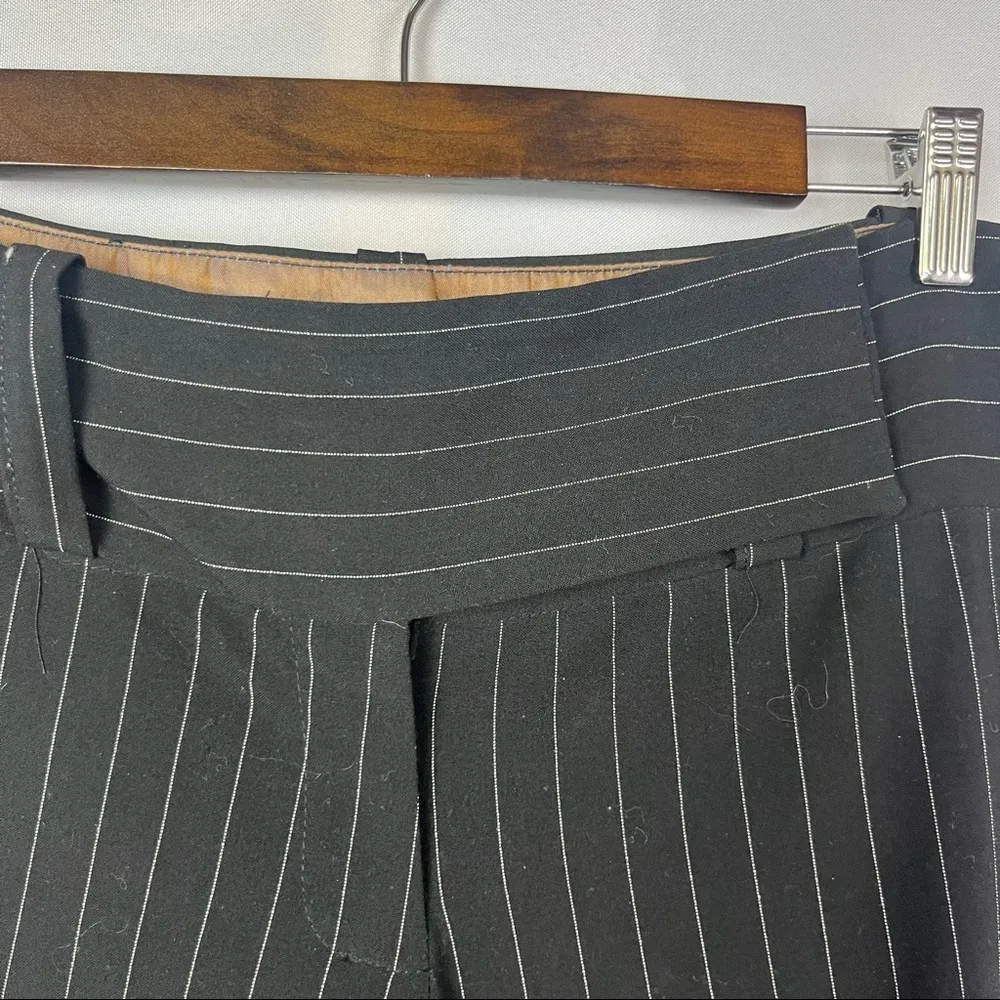 Necessary Objects Y2K Black Pin Stripe Dress Pants S - Image 3