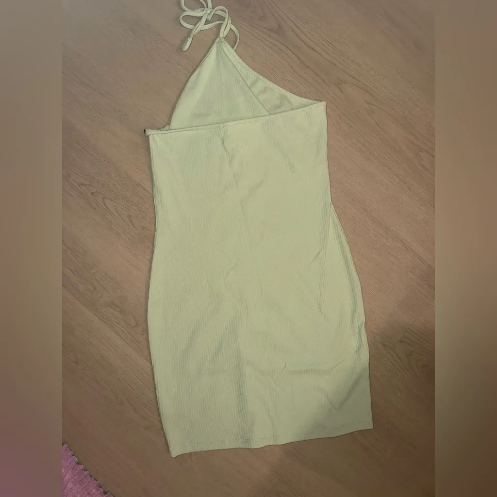 NWOT Women’s Double Zero Green Halter Dress - Image 3