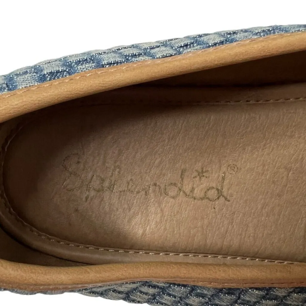 Splendid Sneakers Women 10M Blue White Seaside Geometric Print Canvas‎ Round Toe - Image 7