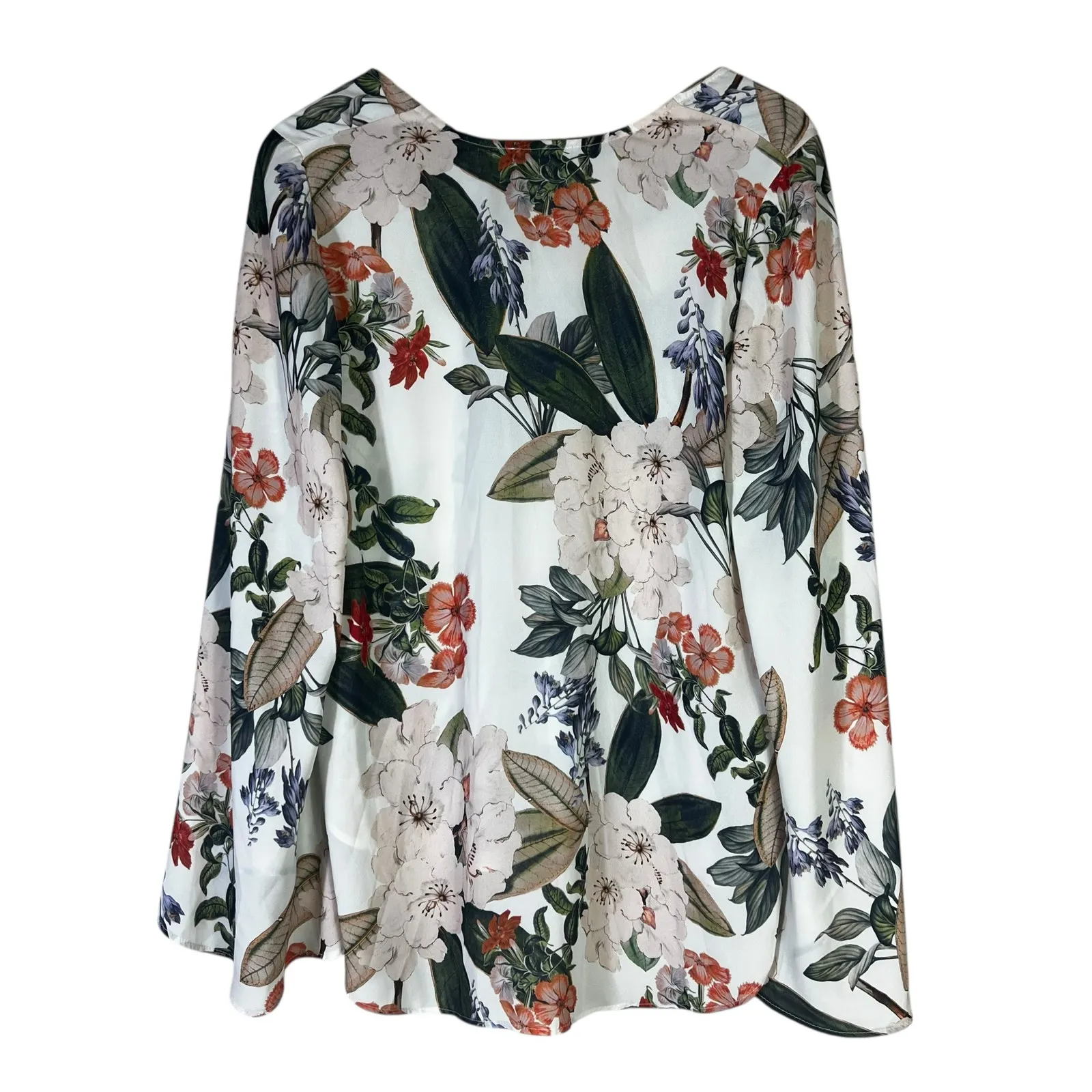 Show Me Your Mumu Hippie Dippie Floral Top Womens S White Bell Sleeve Boho 70s - Image 5