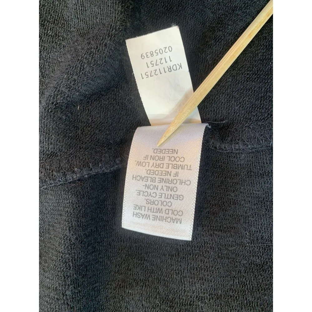 J Jill Pure Jill Tunic Womens XL Top Coastal‎ Boho Lagenlook Minimalistndi Black - Image 7