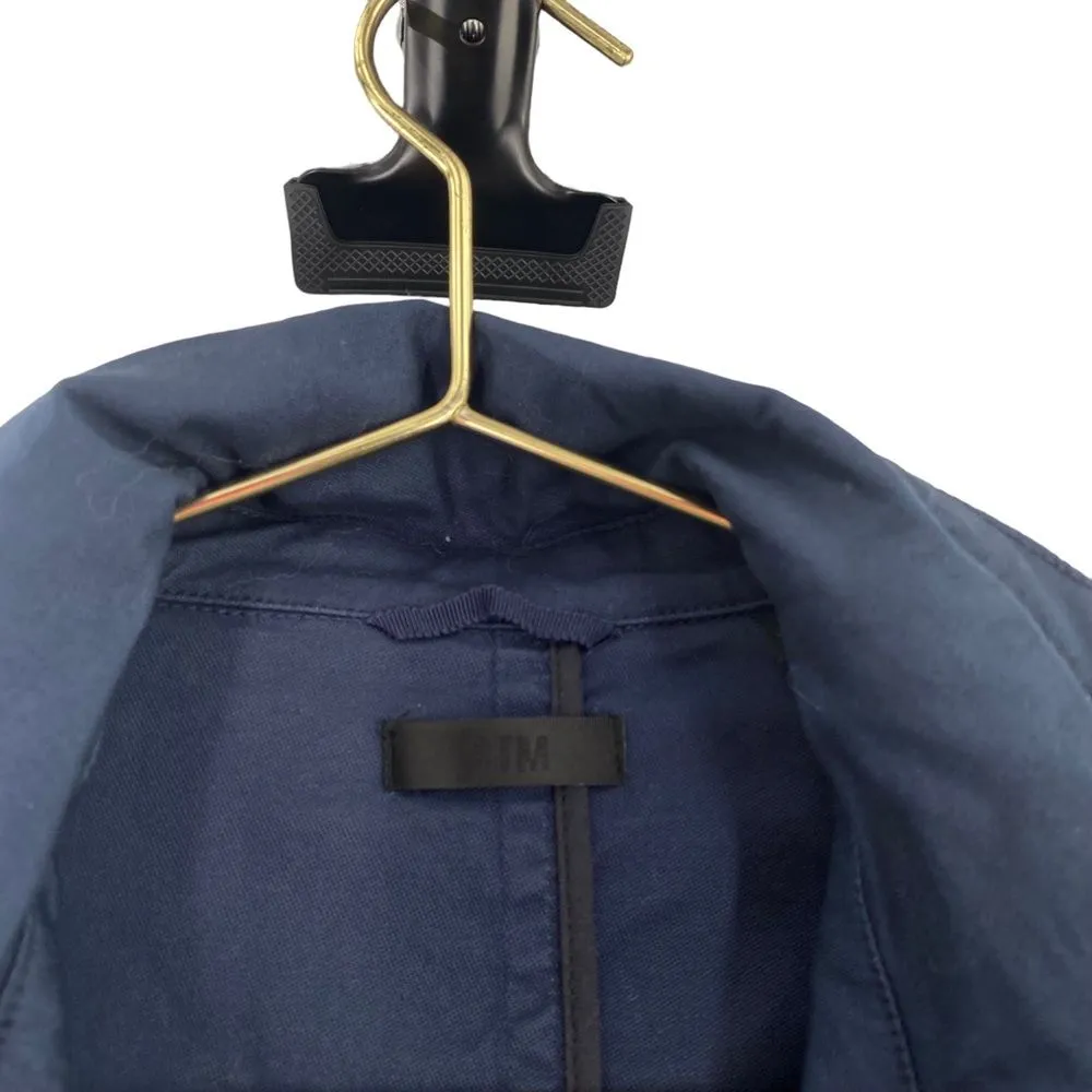 ATM Anthony Thomas Melillo Sz M Striped Field Jacket Navy Blue Utility Fisherman Size M - Image 4