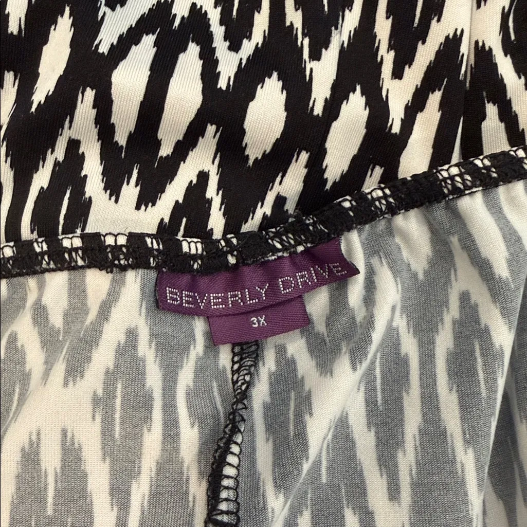 Beverly Drive 3X Maxi Sun Dress Black - Image 3