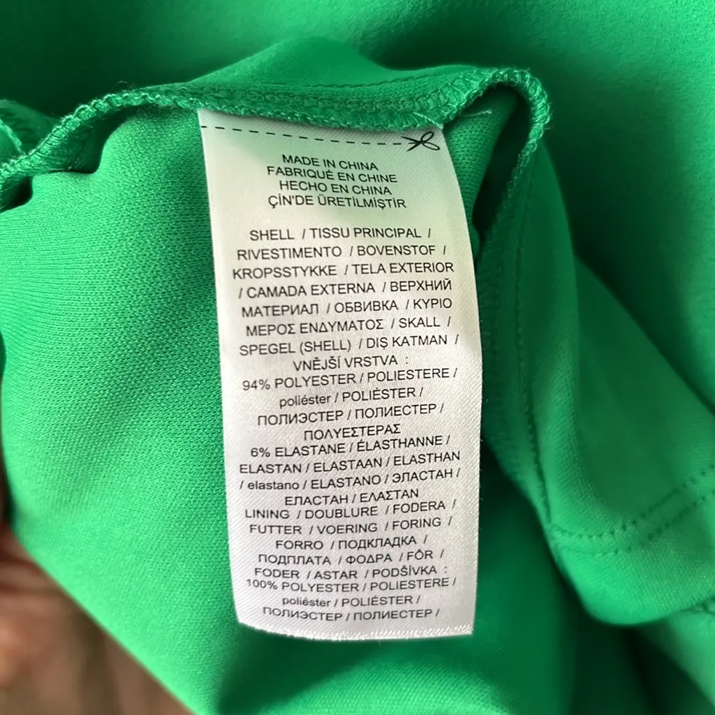 NWT Ralph Lauren Black Label Long Maxi Gown Dress Sleeveless Kelly Green Size 8 - Image 6