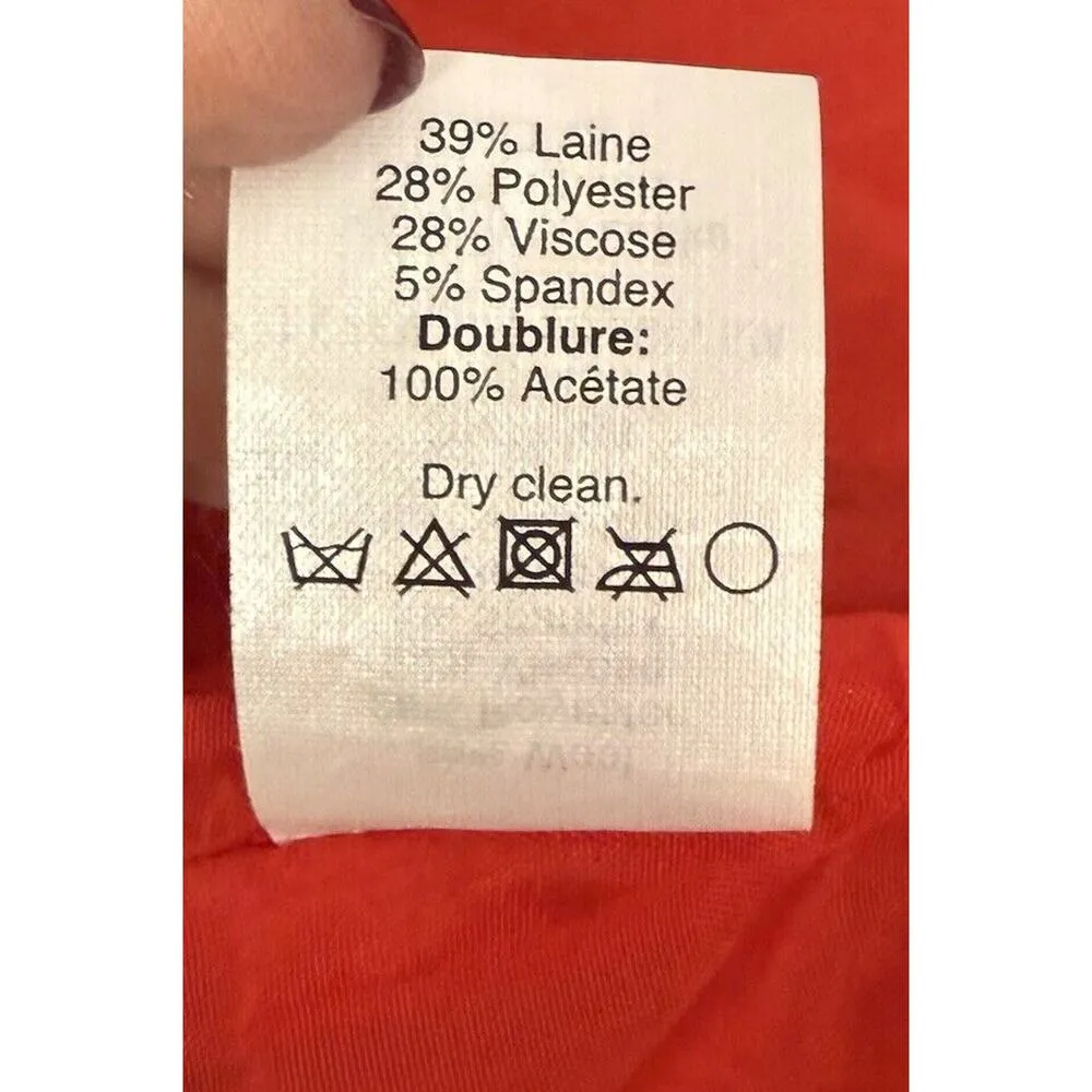 J.Crew Dress Crepe Cap Sleeve Size 2 Red Holiday Christmas Party Career Office - Image 12