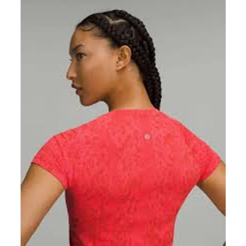 Lululemon Swiftly Tech Short Sleeve Womens Size 12 Cover Camo Red Rock Flare - Image 5