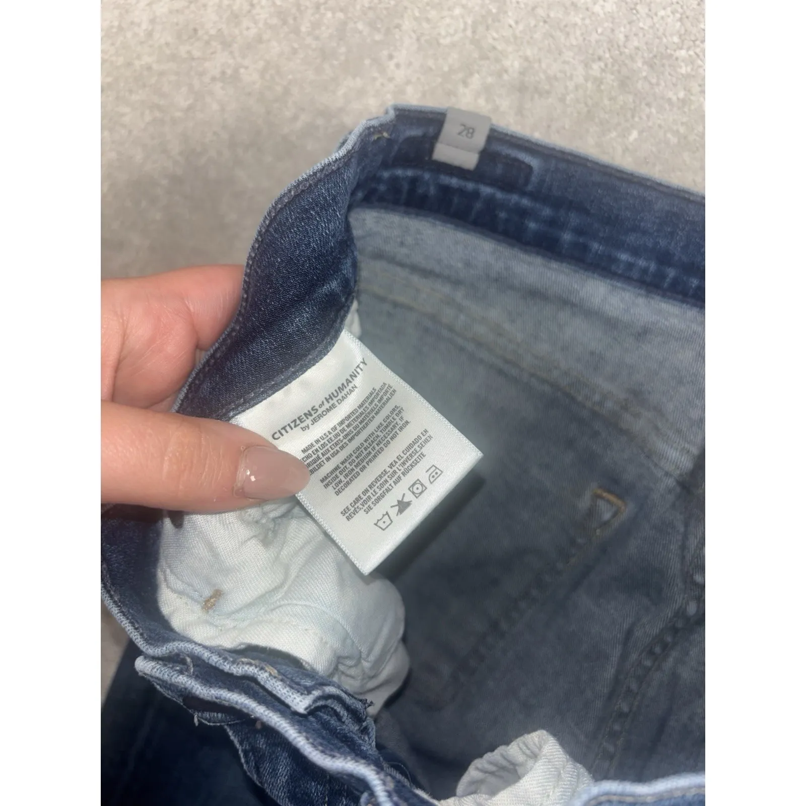 Citizens Of Humanity Agnes Mid‎ Rise Women Jeans Slim Straight Blue 28 - Image 6