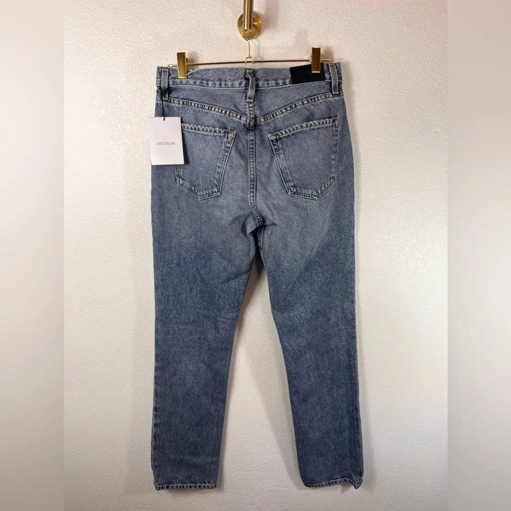 Goldsign NWT 100% Cotton The Roya Denim Jean Size 27 Blue - Image 5