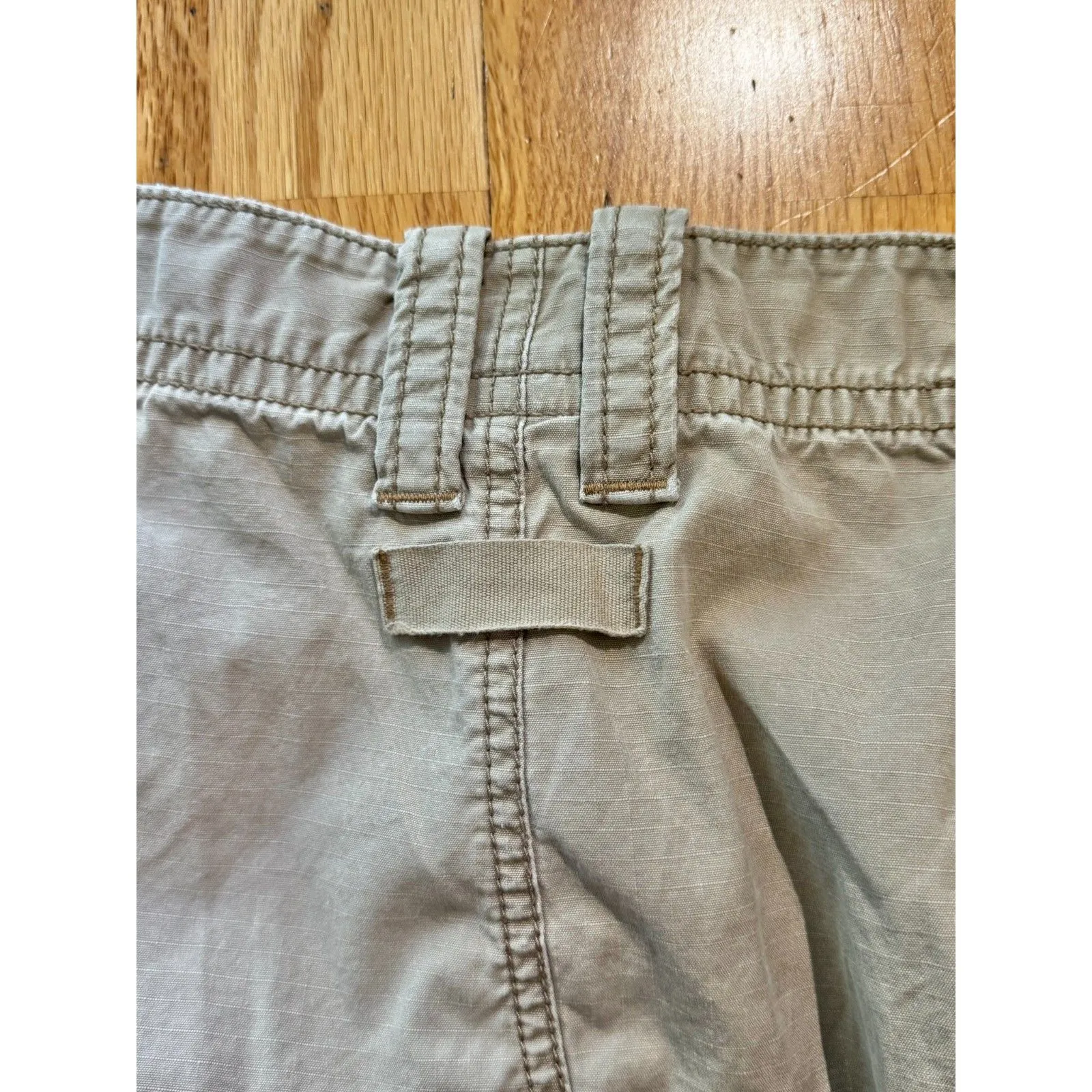 Ralph Lauren Polo Jeans Women's Cream Beige Cargo Mini Skirt Y2K Size 8 - Image 13