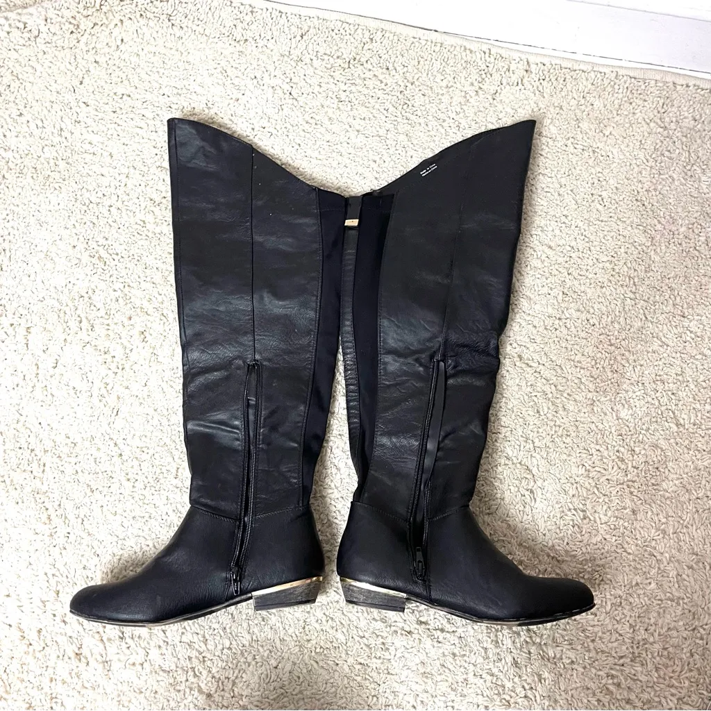 Call it spring  Black Tall Boots sz8 - Image 4