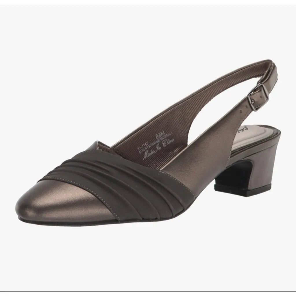 NEW Pewter Easy Street Bates Slingback Pump 12W - Image 2