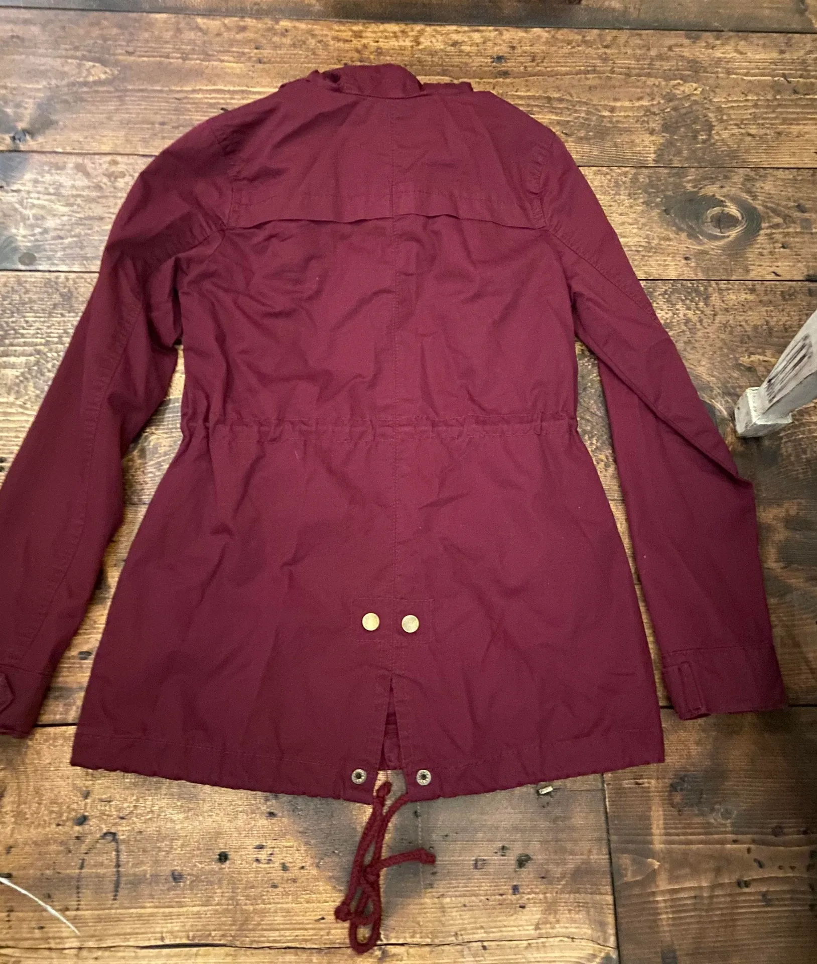 Burgundy Lightweight Jacket Red - Image 3