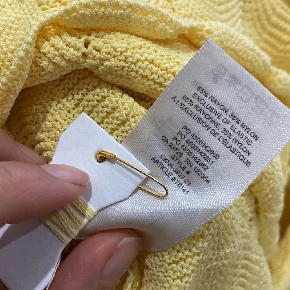 Aritzia Wilfred lemon merengue yellow top - Image 8