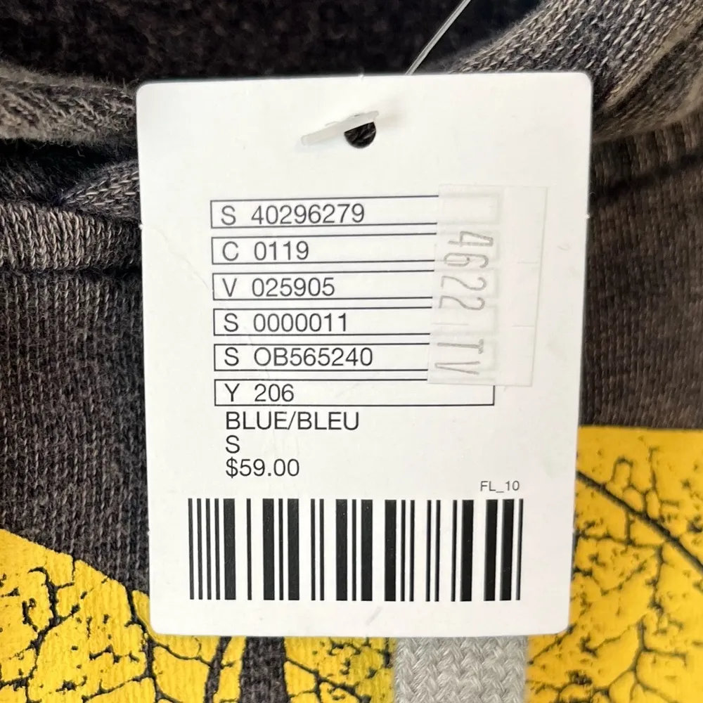 BDG Vipers Hoodie Sweatshirt Urban Outfitters Grey-Blue Sz S NWT Lightweight - Image 13