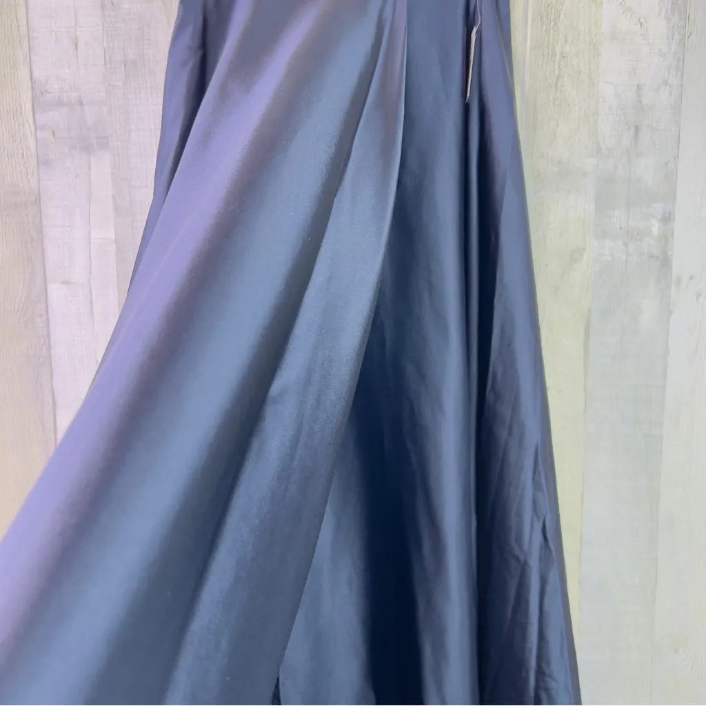 Crystal Doll Size 7 Set with Padded Halter Top & Maxi Skirt in Navy Blue - Image 7