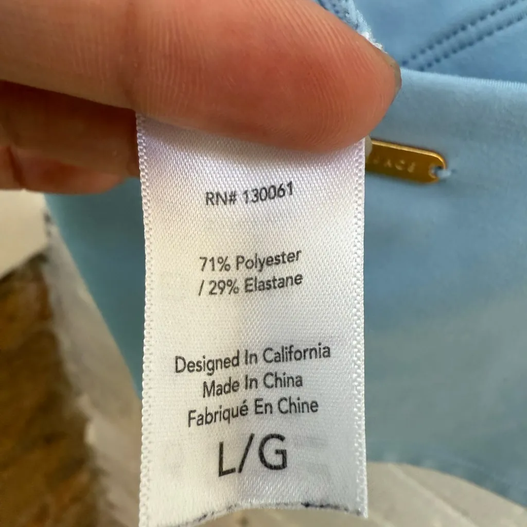 L*Space Sky Blue Active twist front sport bra size L - Image 5