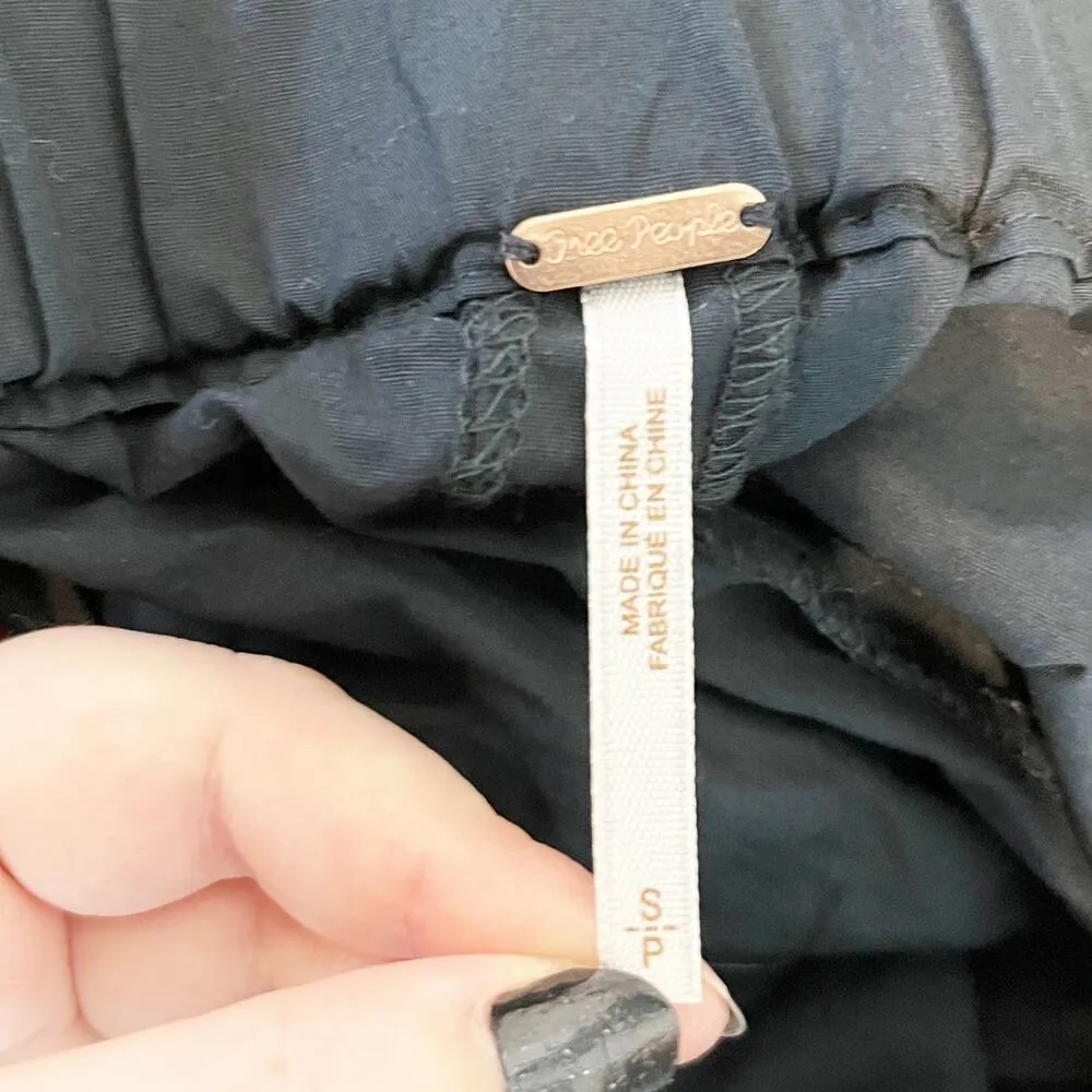 Free People Show Me Some Shoulder Tunic Top Black Small - Image 3