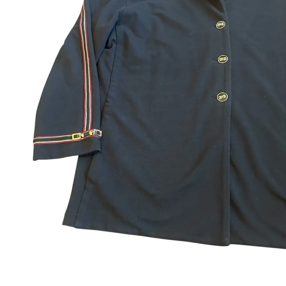 St. John Sport Black Cotton Blend Button - Image 6