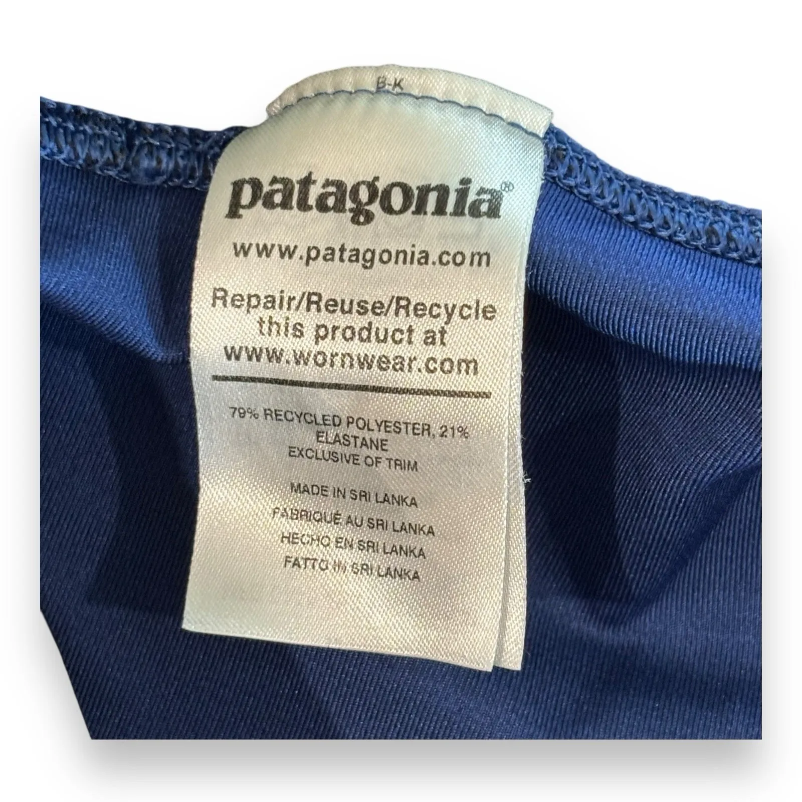 Patagonia Womens Athletic Workout Leggings Size XS Blue Yoga Pants - Image 5
