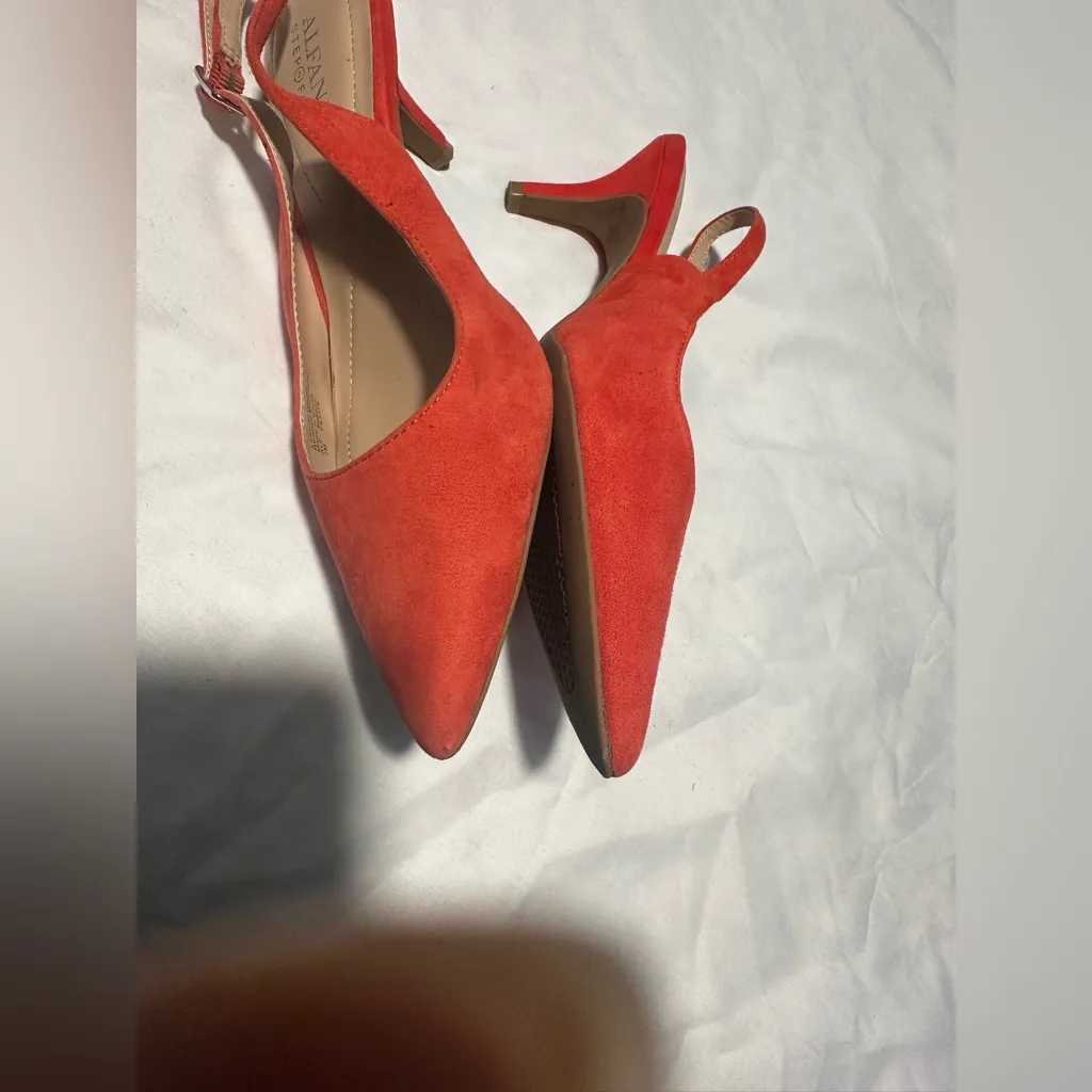 Alfani Vibrant Orange Pointed Heels Size 7 - Image 3