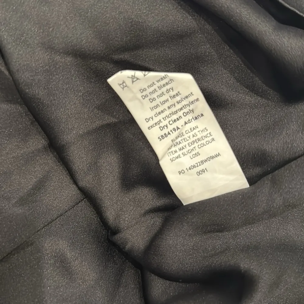 NEW HOUSE OF CB Adriana Lace Inset Satin Minidress BLACK sz XS - Image 9