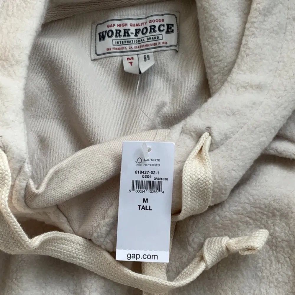 Gap Hoodie Oatmeal Color Medium Tall - Image 2