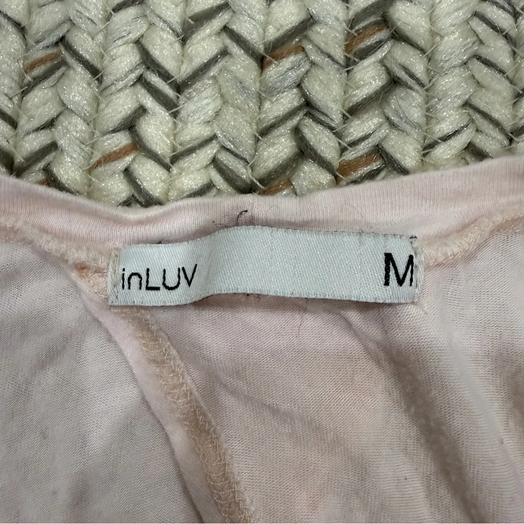 inLUV Pink Oversized Tie Back Muscle Tank - Image 5