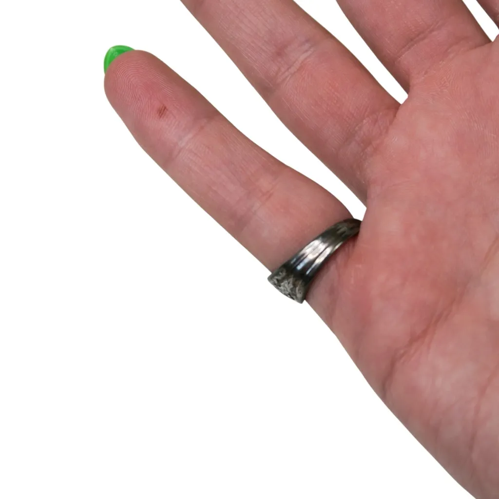 Vintage Silver Plated Rogers Oneida Spoon Ring - Image 4